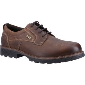 Cotswold Mens Tadwick Leather Shoes / Dark Tan